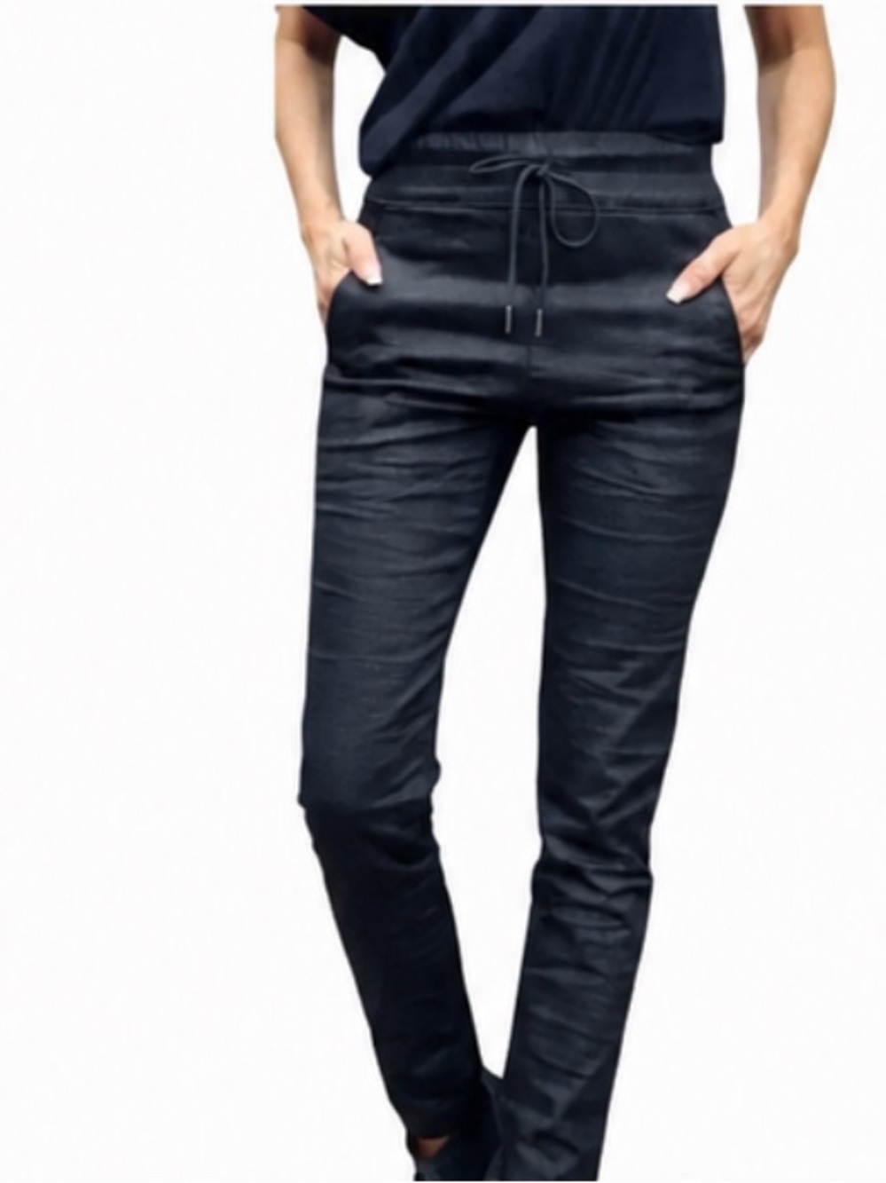 Bevy Flog “Shely” Gray/Black Honeycomb Grid Pants Size 30 Like New!